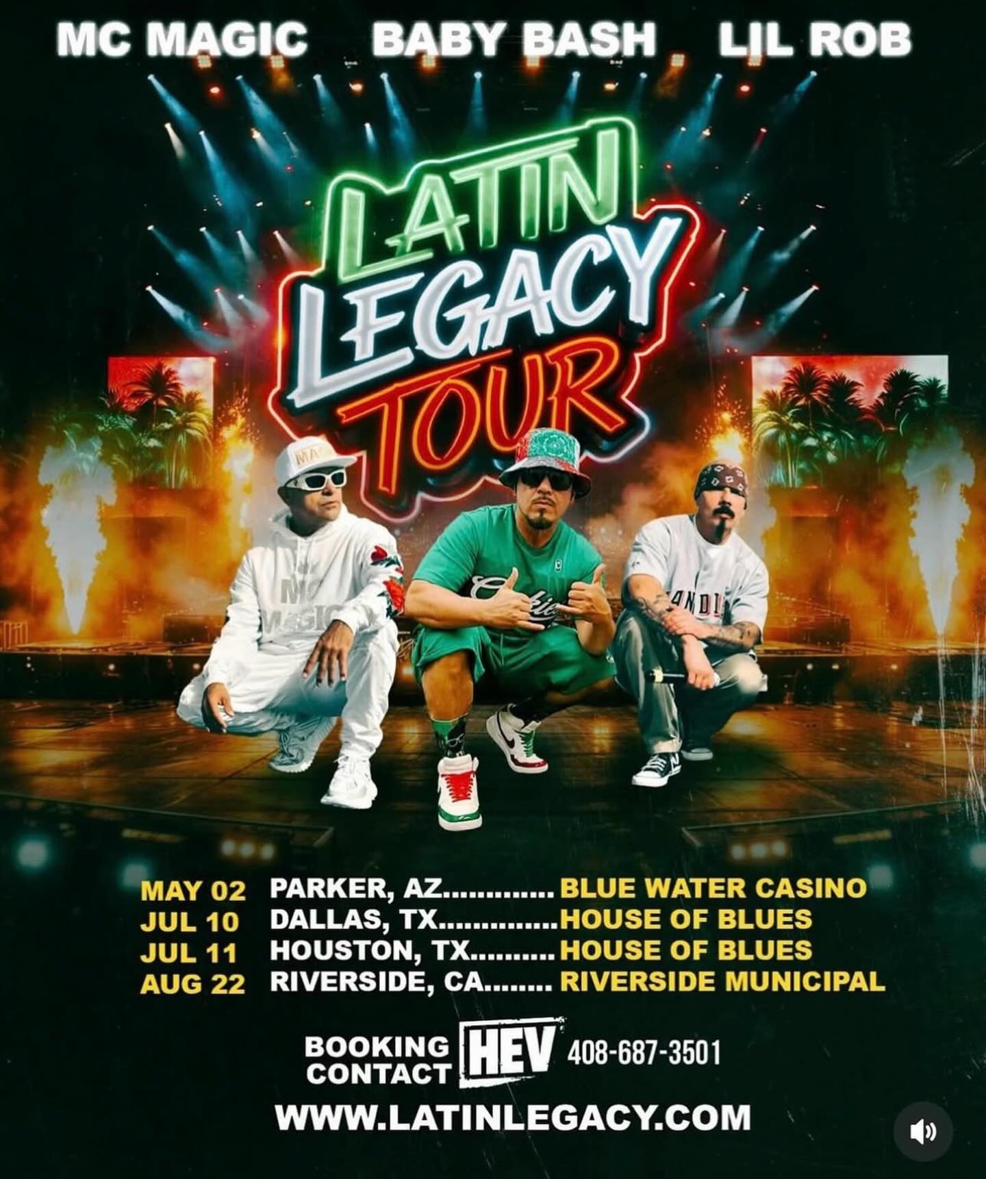 Lil Rob Latin Legacy Tour Poster 2026